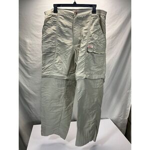 Berkley Convertible Cargo Pants Hiking Fishing Outdoor Zip Off Beige L/G